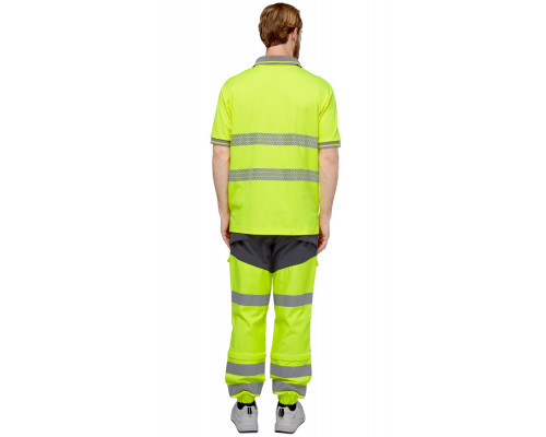 Футболка-поло сигнальная "Фликер" фл.-желтая