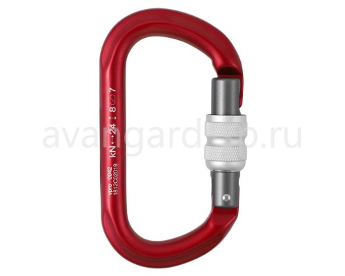 Карабин стальной Овал с муфтой keylock 0042 Карабин стальной Овал с муфтой keylock 0042